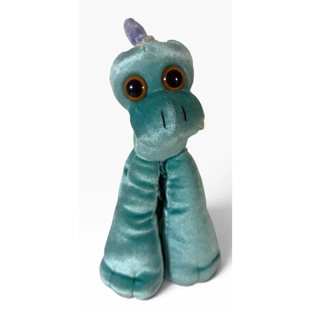 10.5 Inch JAKKS Pacific 2000 Limbo Legs Eunice the Unicorn Plush Blue Purple